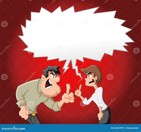 Cartoon Couple Fighting | CartoonDealer.com #22427991