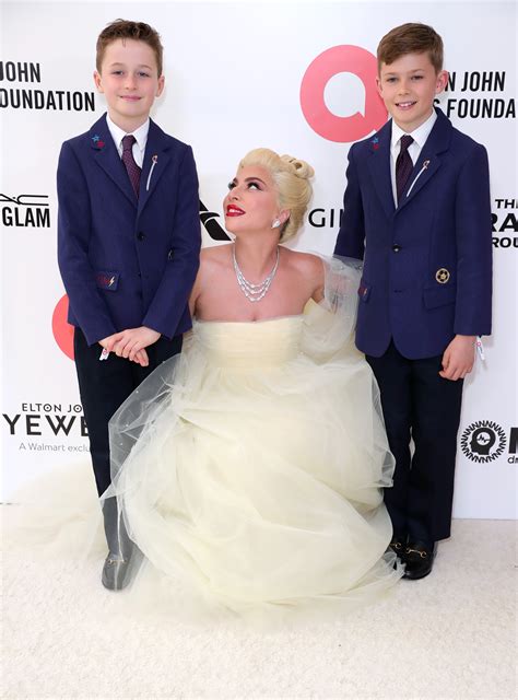 Elton John's sons make rare appearance at Oscars Viewing Party with Lady Gaga