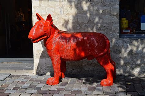 Dog Red Sculpture - Free photo on Pixabay - Pixabay