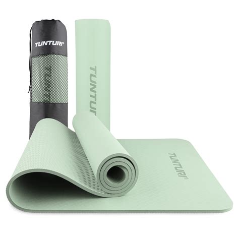 Yoga mat 8mm - Pilates Mat - Extra Thick Fitness Mat - Mint - Tunturi New Fitness B.V.