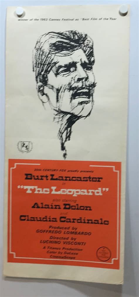 ORIGINAL DAYBILL MOVIE POSTER- THE LEOPARD - Alain Delon, Claudia Cardinale - X Marks The Shop