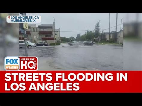 Core Of Tropical Storm Hilary Nearing Southern California, Streets ...