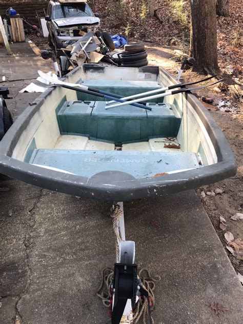 Fiberglass Jon boat for Sale in Buford, GA - OfferUp