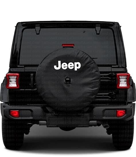 Jeep Wrangler 2017-present Dimensions Rear View