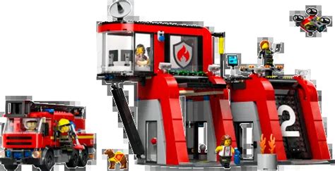 LEGO City Fire Station with Fire Truck • Set 60414 • SetDB