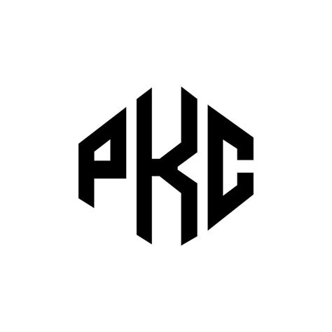 PKC letter logo design with polygon shape. PKC polygon and cube shape logo design. PKC hexagon ...