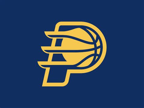 Indiana Pacers NBA Basketball Team P Letter Logo Mark Redesign | Nba ...