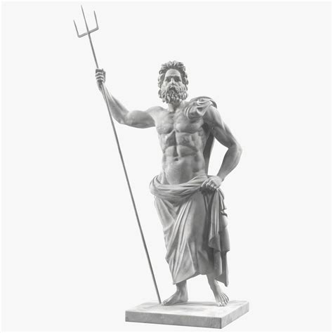Poseidon Greek God Statue Marble 3D Model $79 - .3ds .blend .c4d .fbx .max .ma .lxo .obj - Free3D