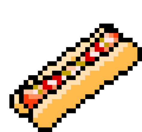 Pixel Art Hotdog Sticker - Pixel Art Hotdog - Discover & Share GIFs