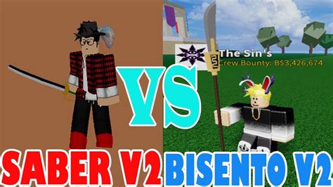 Max Stats Sword Bisento v2 Vs Max Stats Sword Saber v2 Blox Piece - YouTube