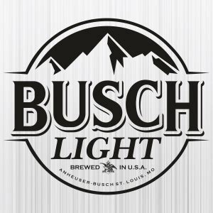 Busch Light Brewed In USA Black SVG | Busch Light PNG | Busch Beer ...