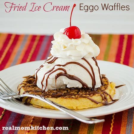 Fried Ice Cream Eggo Waffles | Real Mom Kitchen