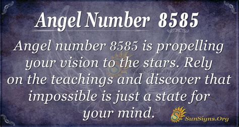 Angel Number 8585 Meaning: Aiming for the Stars - SunSigns.Org