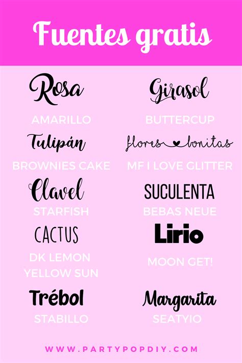 Tipos De Letras Para Descargar Fuentes De Letras Bonitas Tipos De | The ...