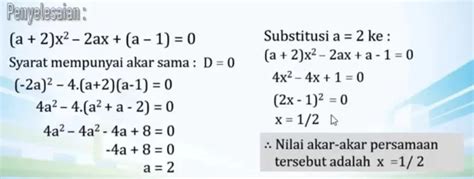 Contoh Soal Diskriminan - Satu Trik