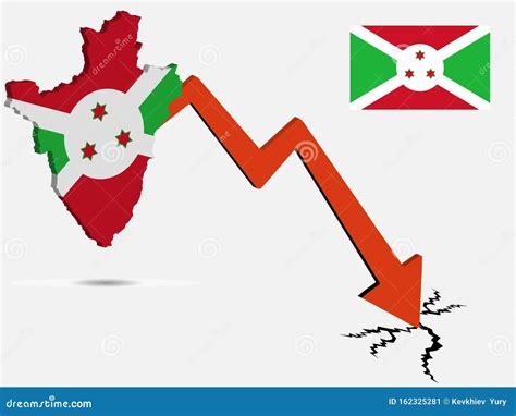 Burundi Economic Crisis Concept Vector Illustration Stock Vector ...