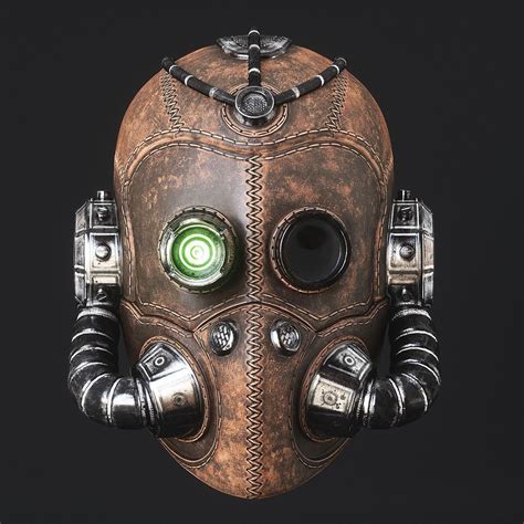 Steampunk Leather Mask | CGTrader