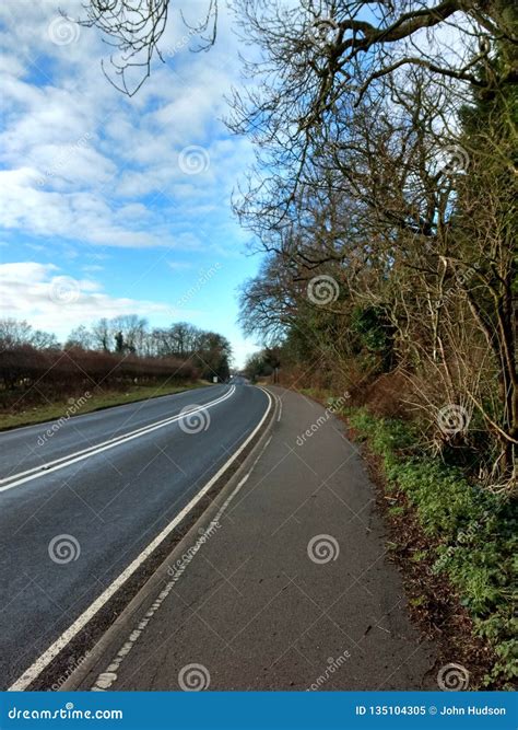 Stamford Bridge A166 Heading To York Stock Image - Image of stamford ...