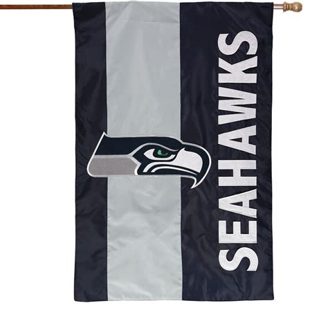 Seattle Seahawks 28" x 44" Double-Sided Embellish House Flag