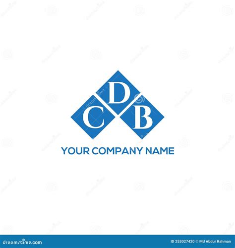 CDB Letter Logo Design on BLACK Background. CDB Creative Initials Letter Logo Concept Stock ...