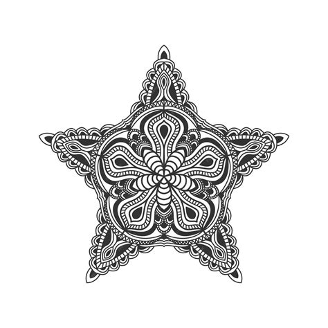 Premium Vector | Star mandala art decoration