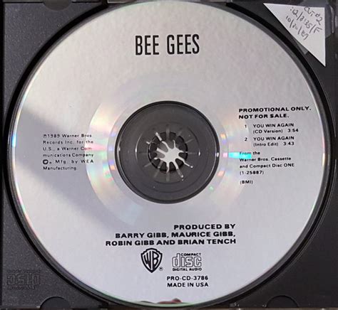 Bee Gees - You Win Again (1989, CD) | Discogs