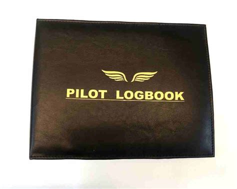 Leatherette pilot logbook cover with license pockets – Pilot 18.com-Fly ...