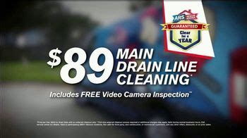 ARS Rescue Rooter TV Spot, 'Clogged Drains: $89 Drain Cleaning' - iSpot.tv