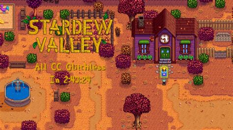 Stardew Valley Speedrun | Community Center% Glitchless in 2:43:24 - YouTube