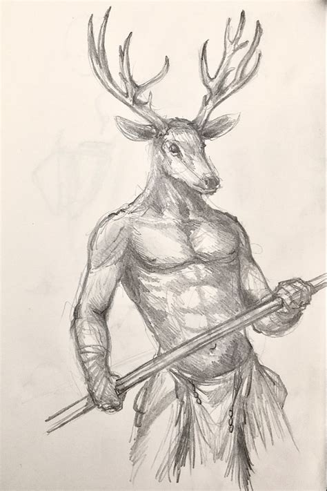 Deer man | Sketch book, Sketches, Deer