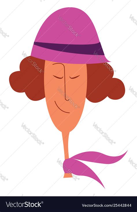 Pink hat or color Royalty Free Vector Image - VectorStock