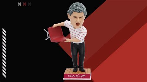 Bobby Knight: Bobblehead made of IU basketball coach's chair throw