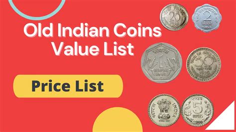 Old Indian Coins Value List Price 2024 - Indian Coin Mill