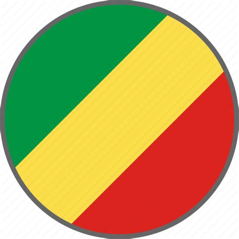 Congo, country, flag, republic of the congo icon