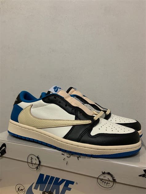 Air Jordan 1 Low "Travis Scott x Fragment", Men's Fashion, Footwear ...