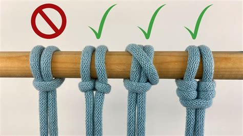 3 UNIQUE Macrame Knot Techniques | Reinforced Larks Head Knot, Cat's ...