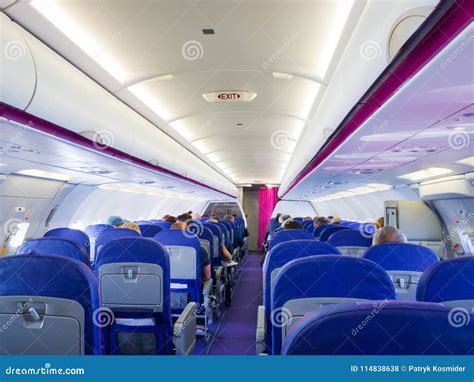 Interior of Passenger Airplane Stock Photo - Image of interior, passenger: 114838638