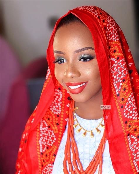 Kanuri bride @hauwa.m looks lovely MUA @dazeita #sugarweddings | Bridal ...