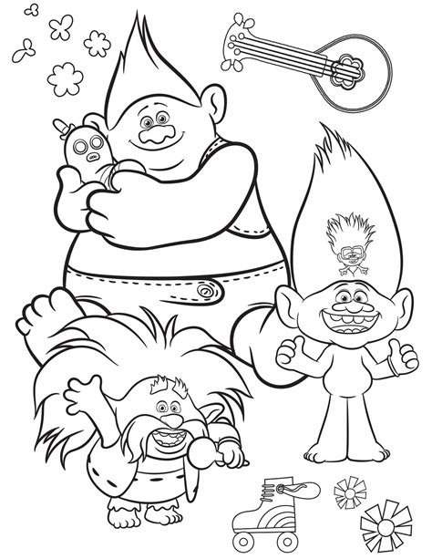 Trolls World Tour coloring pages - YouLoveIt.com