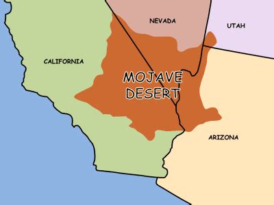 Map of the Mojave Desert