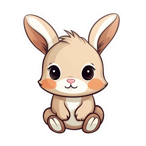 Bunny cute rabbit sticker transparent png 27187633 PNG