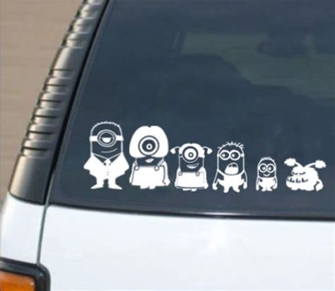 Minion Family Car Decal