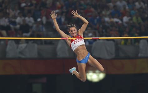 Pole vaulter Yelena Isinbayeva soared above all, but also made waves