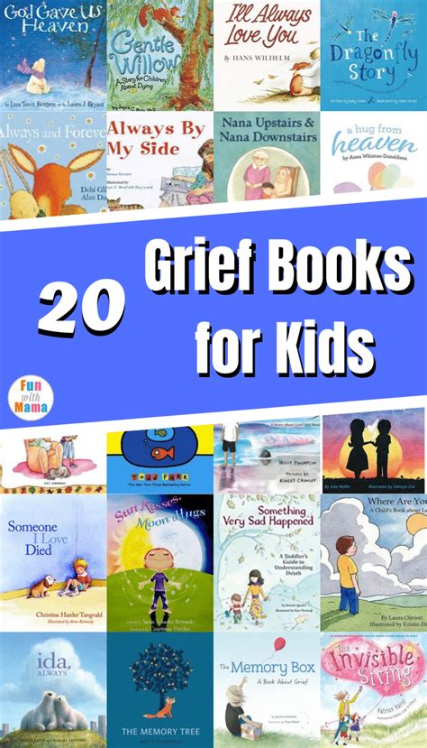 20 Grief Books for Kids - Fun with Mama