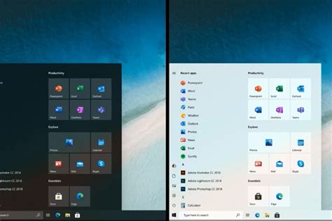 Microsoft shows a future Windows 10's Start menu based on icons, not ...