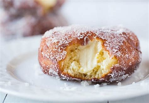 Vanilla Cream-Filled Doughnuts - Brown Eyed Baker