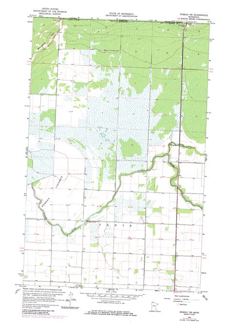 Roseau NE, MN Topographic Map - TopoQuest