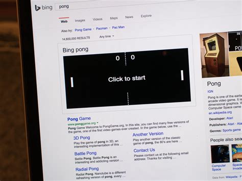 Microsoft put a Pong game in its Bing search engine | Windows Central