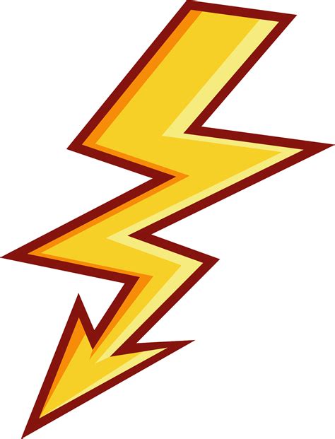 Cartoon Lightning Bolt (PNG Transparent) | OnlyGFX.com