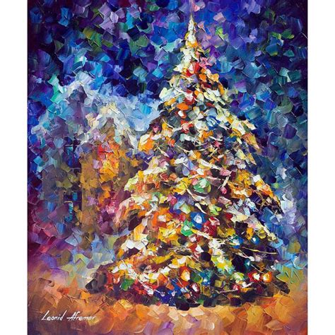 FIR-TREE christmas tree painting by L.Afremov